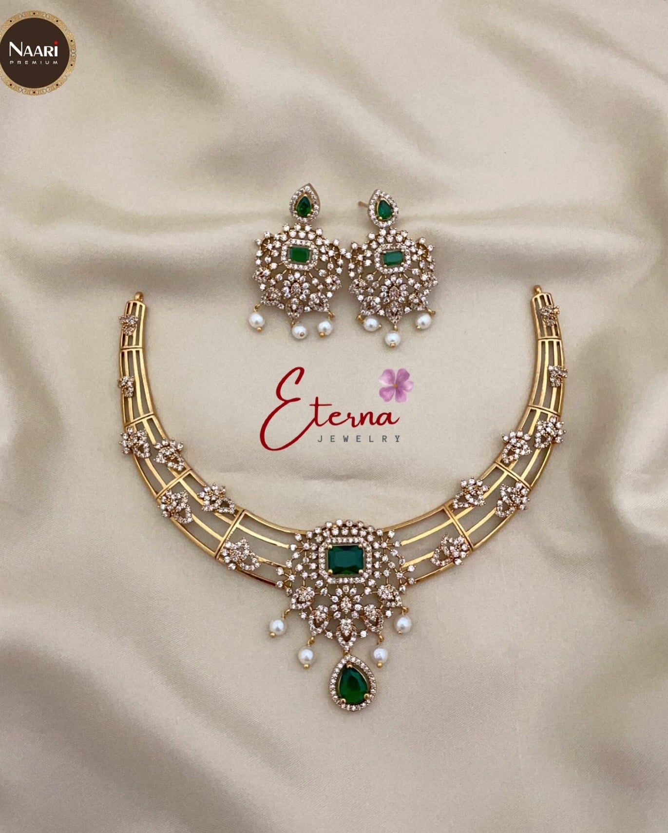 Diamond replica necklace