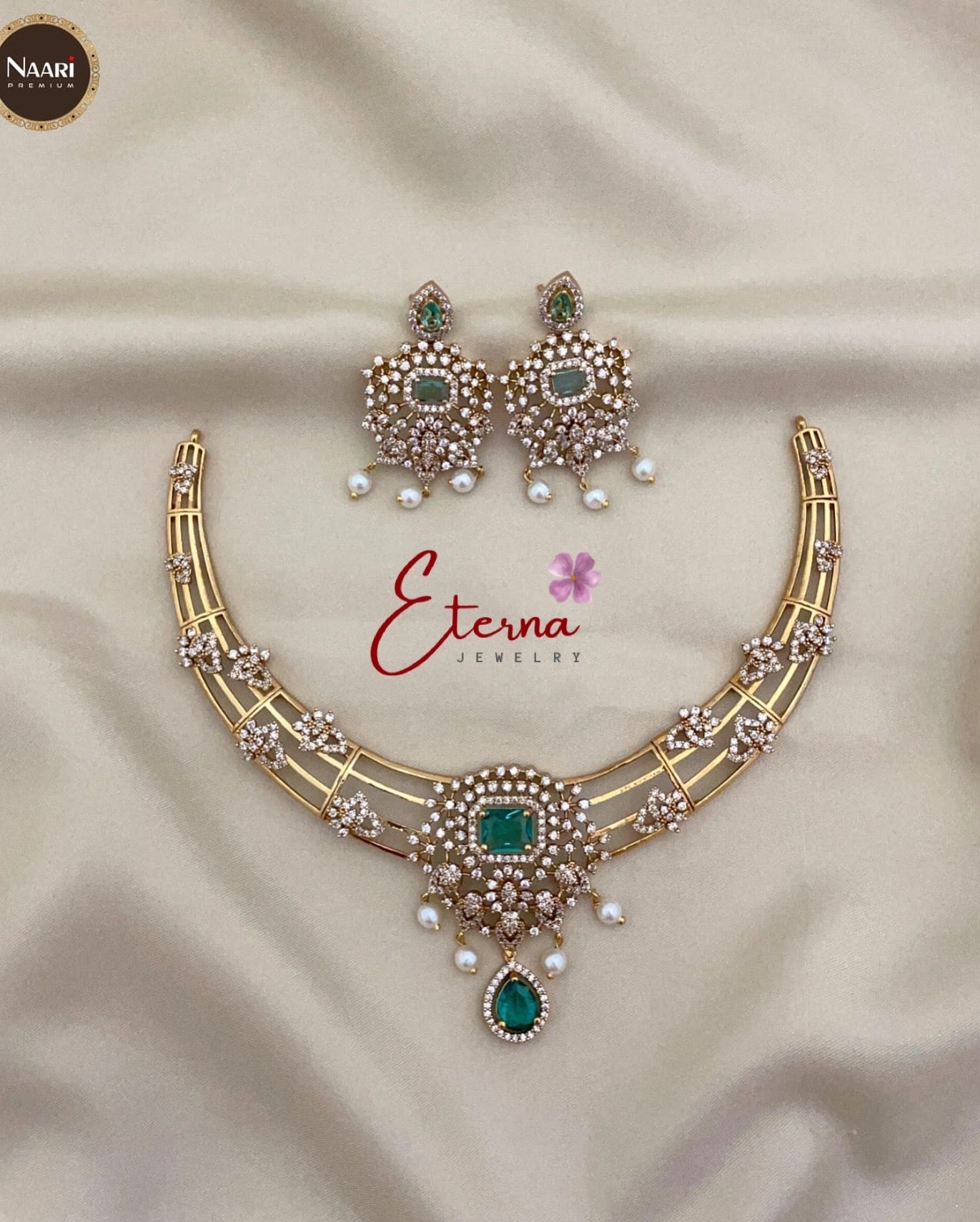 Diamond replica necklace