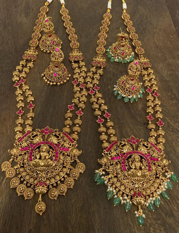 Premium jadau bridal set- haram necklace and hipbelt