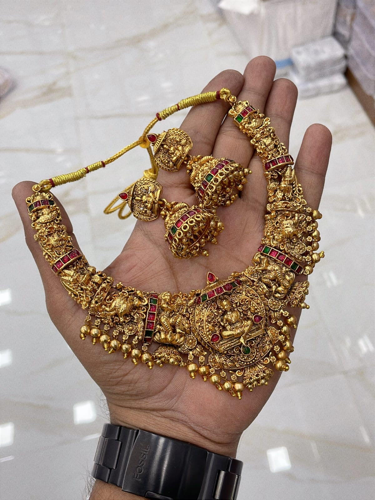 Premium Lakshmi Jadau necklace