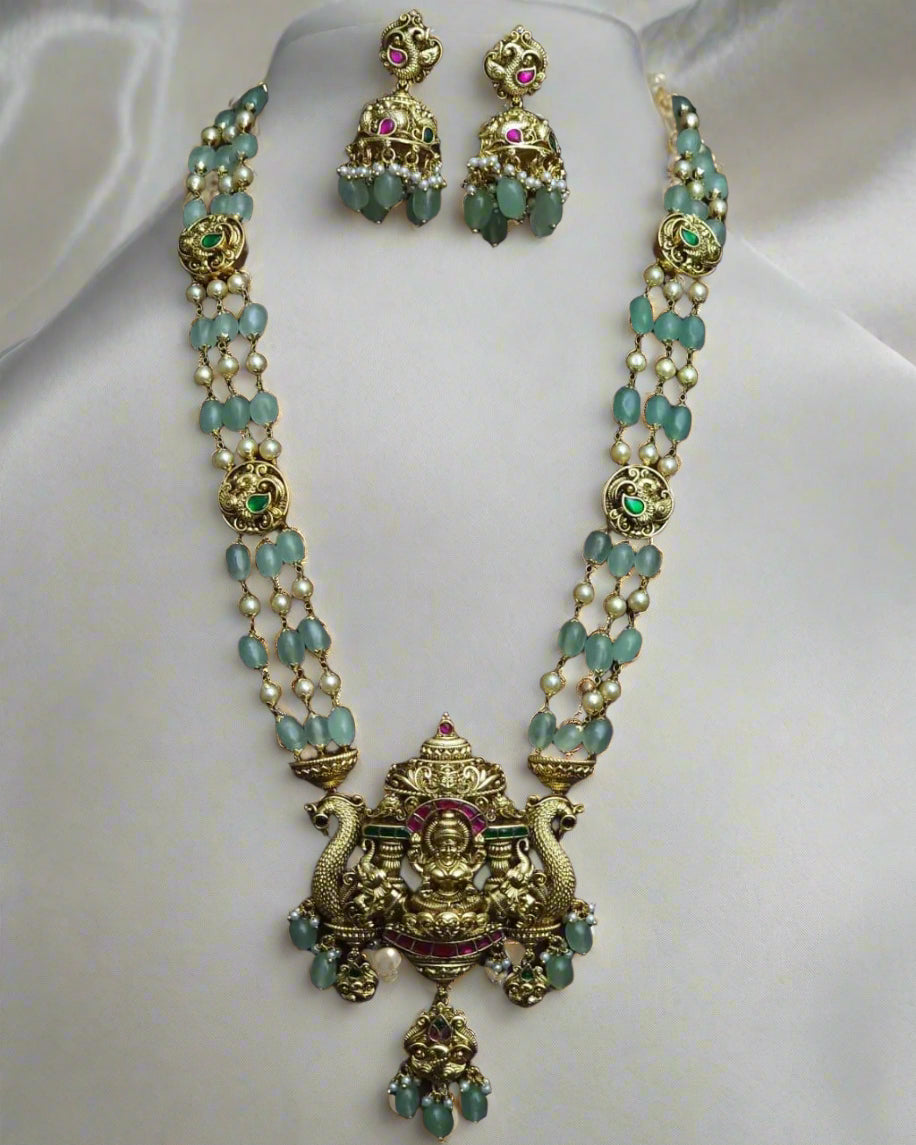 Luxury Bridal Lakshmi beads haram