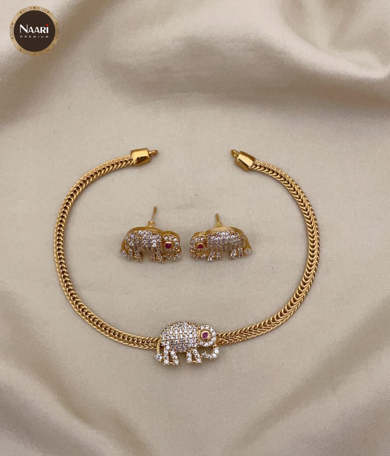 Elegant elephant atigai Necklace Set