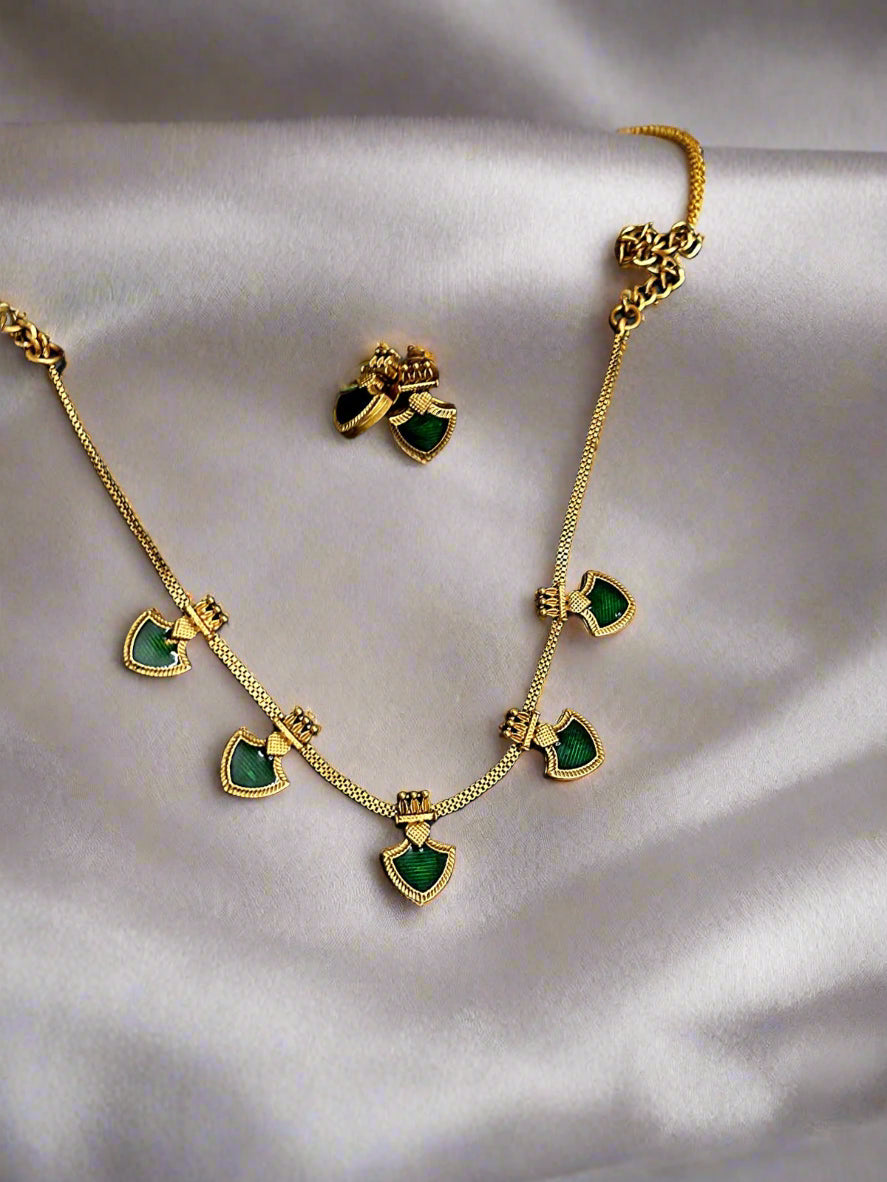 Stunning Kerala Jewelry Choker necklaceSet | Traditional Gold Design for Weddings