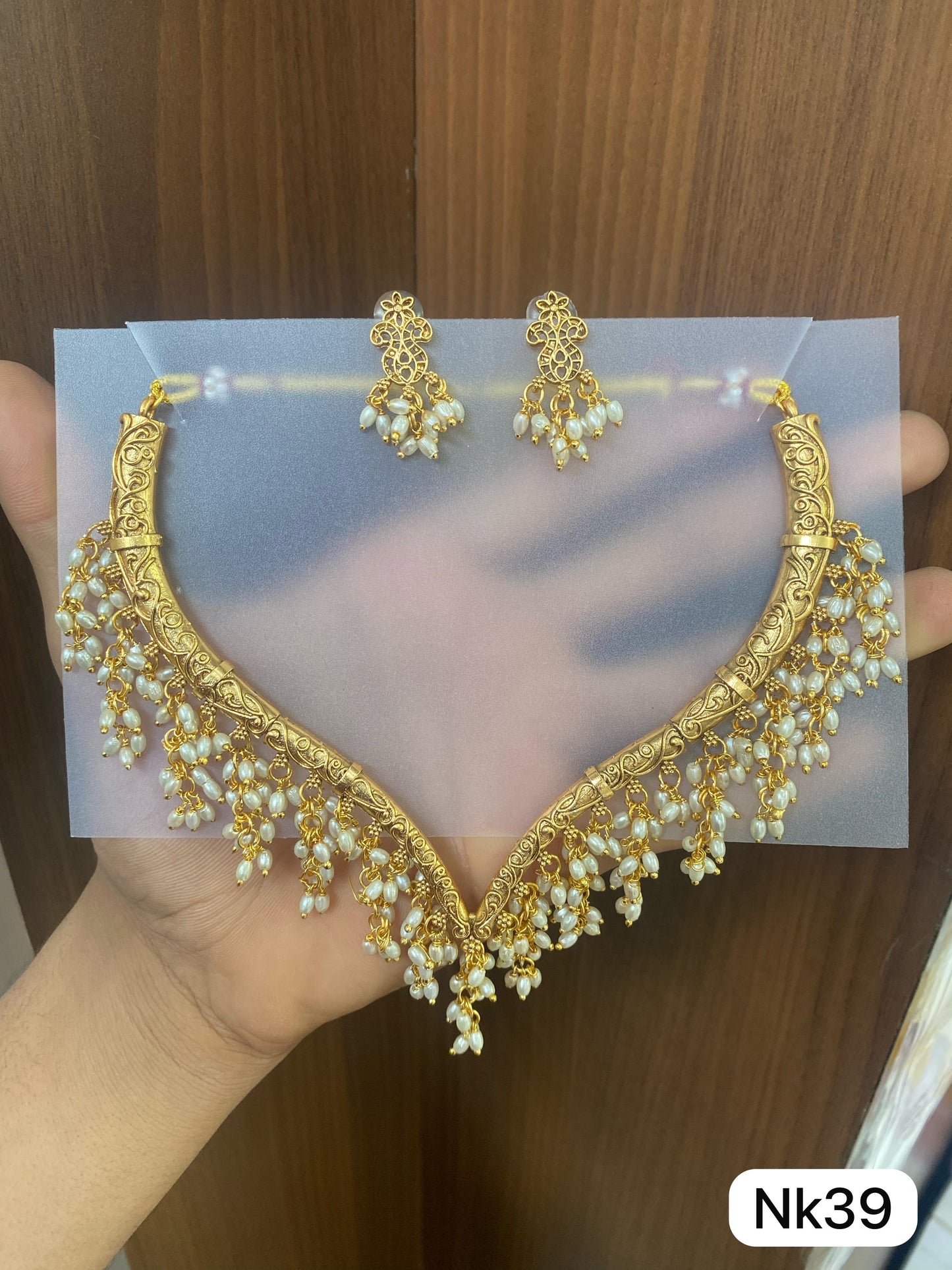 Premium hasili rice pearl neckalce