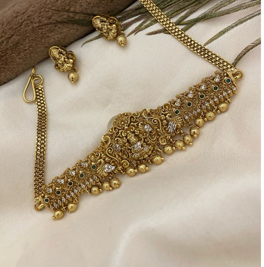 Bridal Premium gold look alike choker