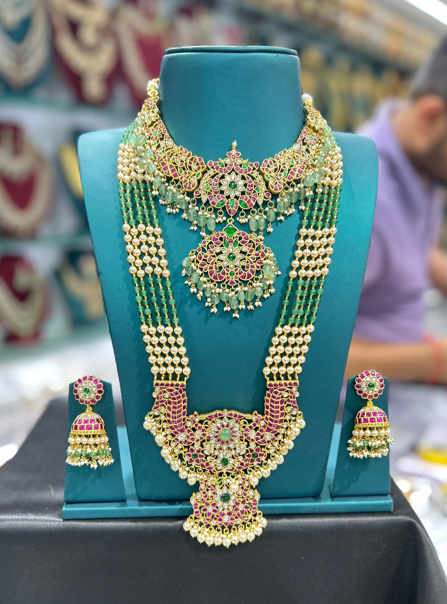 Premium Jadau Bridal Grand Bridal Set EJD152