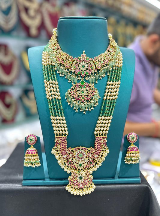 Premium Jadau Bridal Grand Bridal Set EJD152