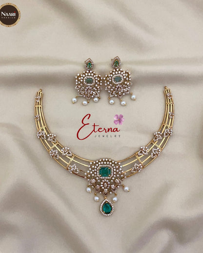 Diamond replica necklace
