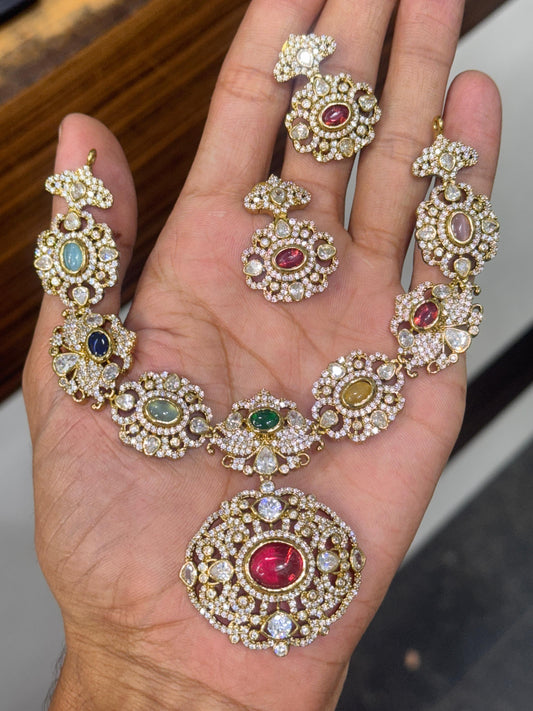Premium Victorian AD navaratna set