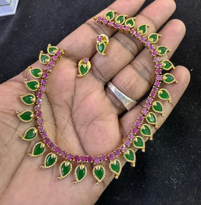 Premium ruby and emerald gold replica finish