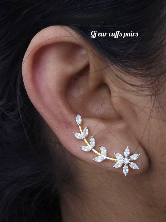 Premium diamond finish earcuffs