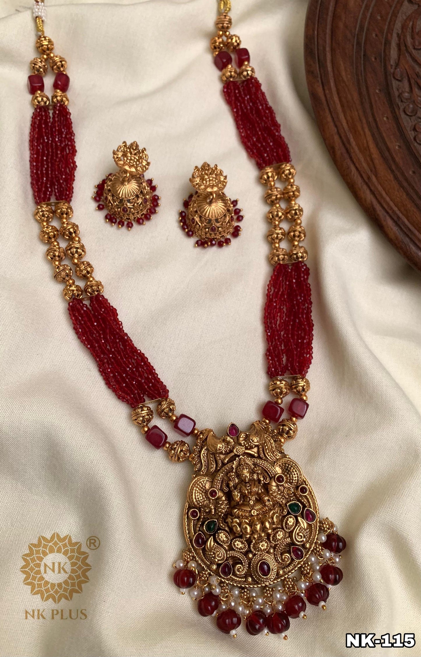 Exquisite Antique Lakshmi unique Luxury Haram | Antique Finish Indian Jewelry for Elite Buyers