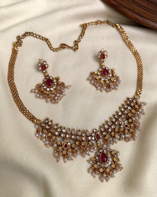 Premium rice Pearl necklace