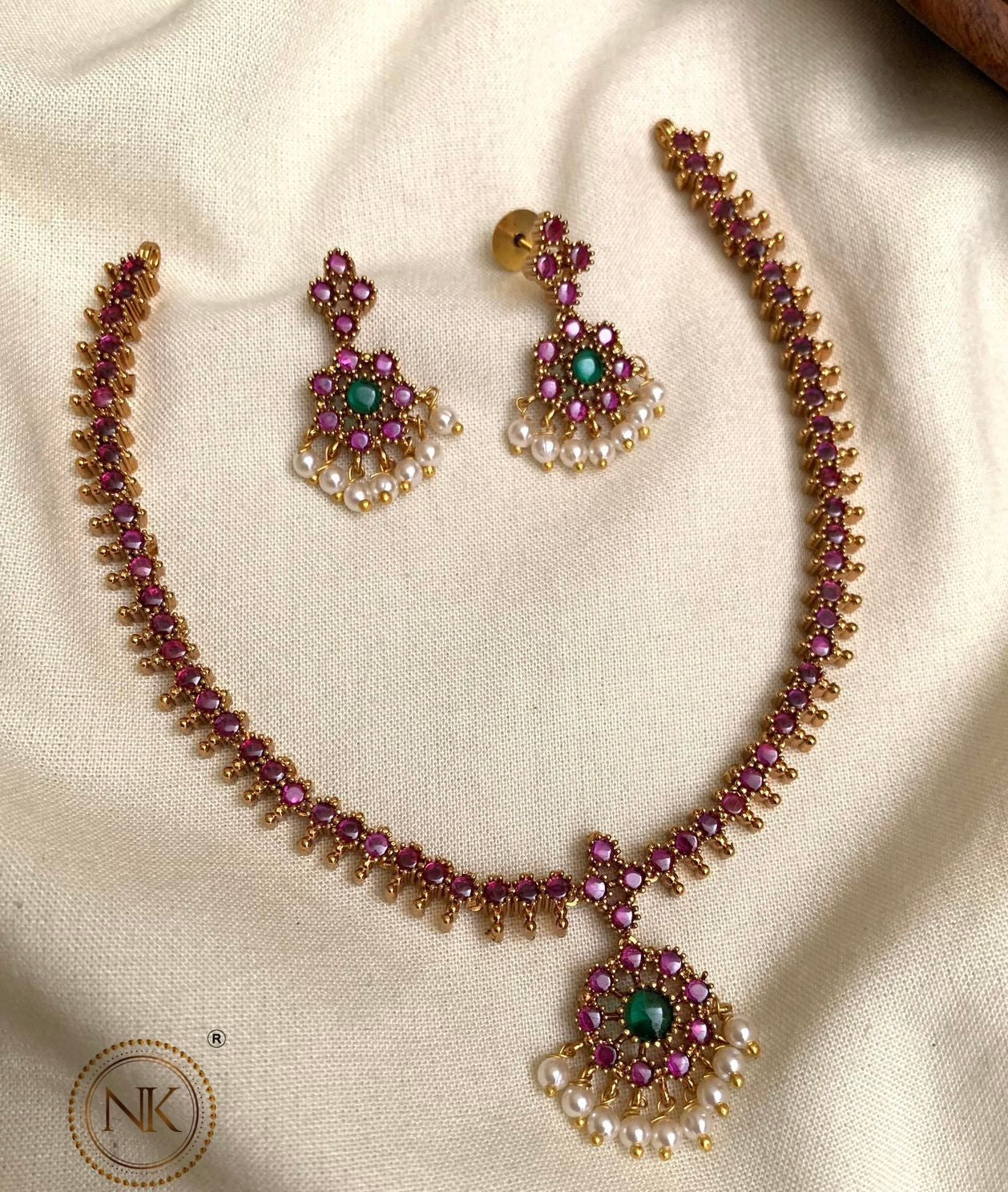 Premium pink kempstone necklace