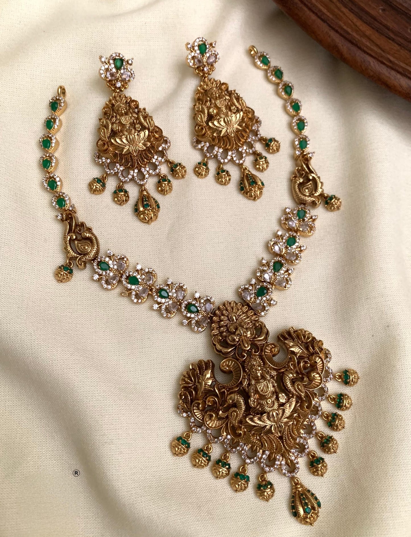 Premium bridal luxury Lakshmi necklace