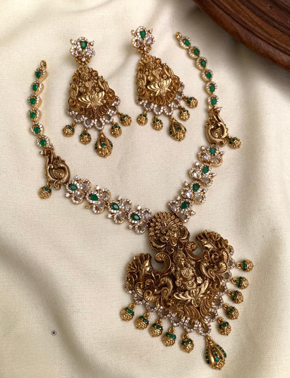 Premium bridal luxury Lakshmi necklace