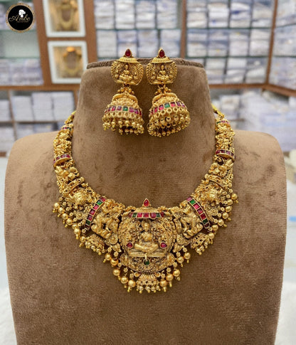 Premium Lakshmi Jadau necklace