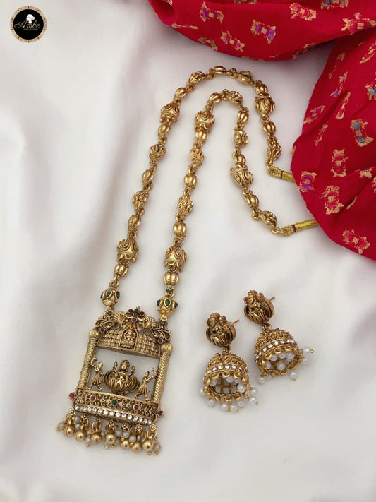 Premium Lakshmi mid length haram