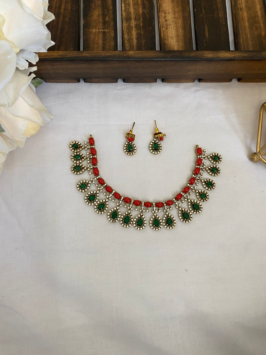 Premium emerald coral stone with luxury diamond finish