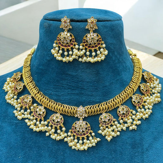 Premium kuttapusalu kemp stone necklace
