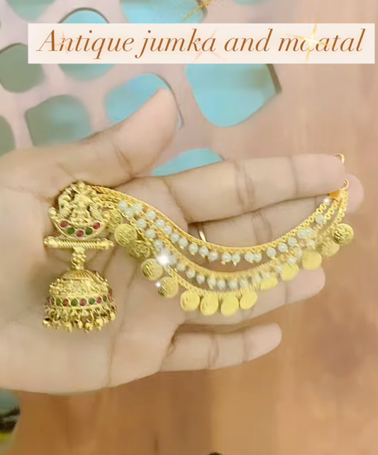 Premium jumkha earrings with mattal