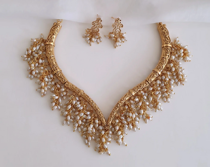 Premium hasili rice pearl neckalce