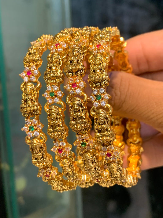 Premium lakshmi AD stone bangles