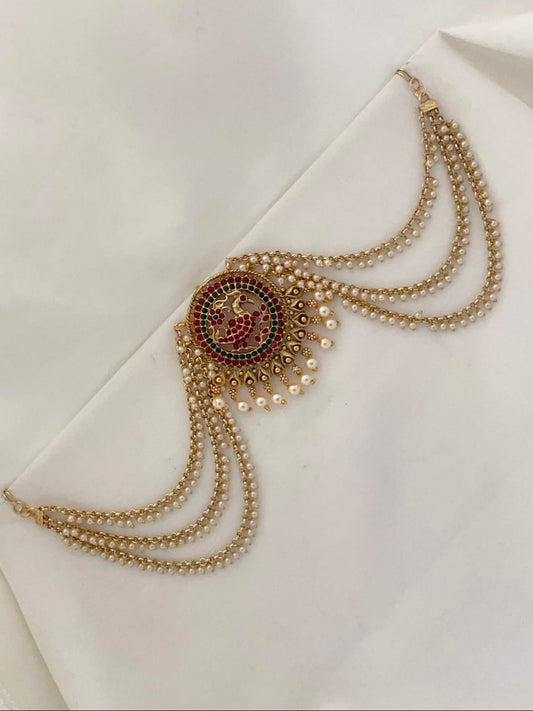 Premium Peacock hair brooch