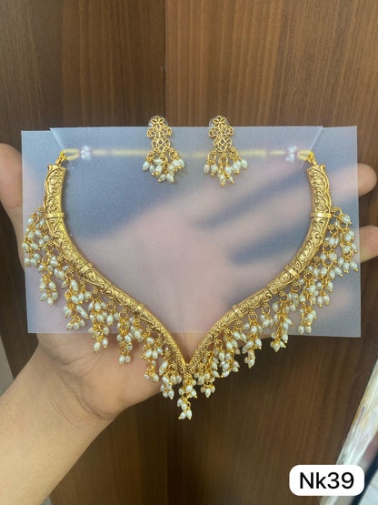 Premium hasili rice pearl neckalce