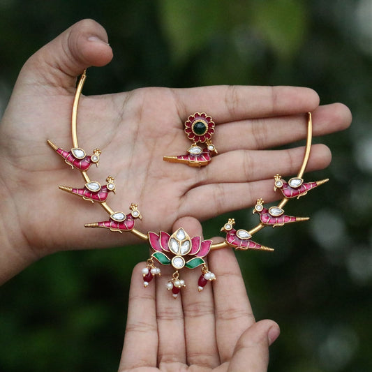 Whimsical Lotus Grace necklace EJD32