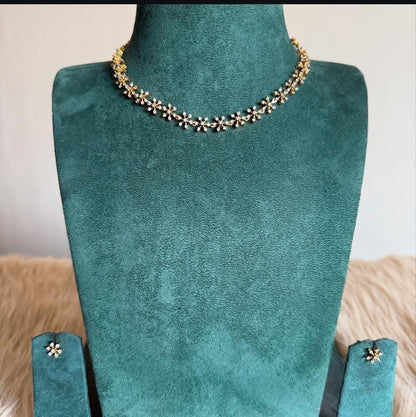 Diamond antique finish Necklace Set