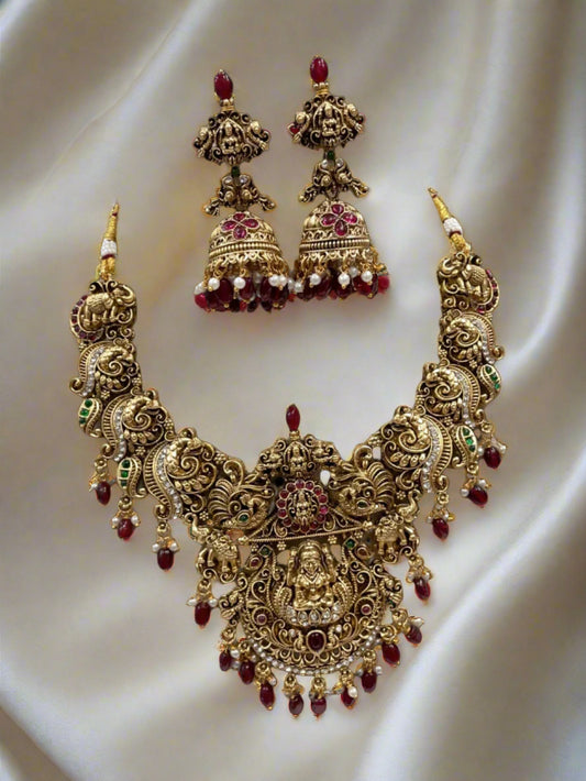 Premium heavy nagas necklace set