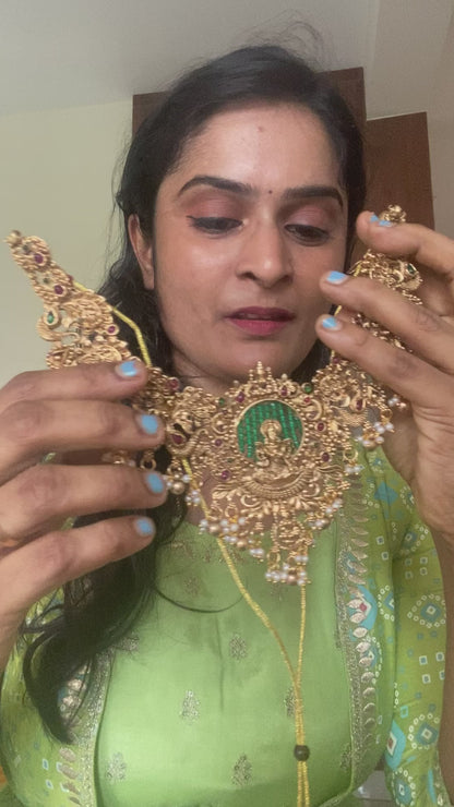 Divine Lakshmi Bridal Necklace Haram Set