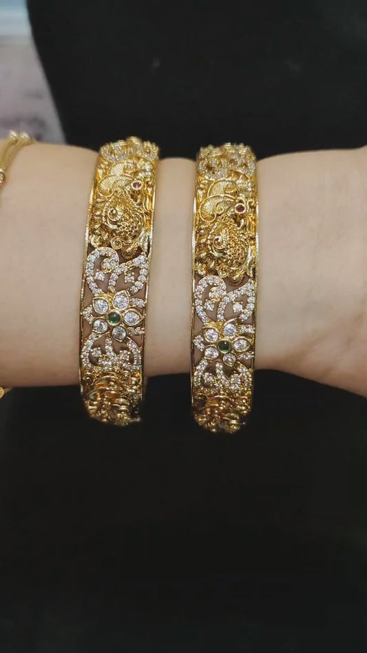 Premium Diamond peacock bangles