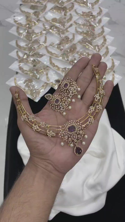 Diamond replica necklace