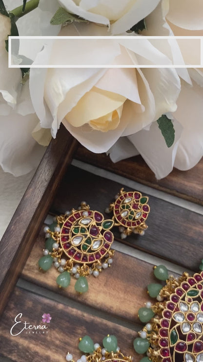 Trending Viral Green Beads Bridal Haram | Luxury Indian Wedding Jewelry