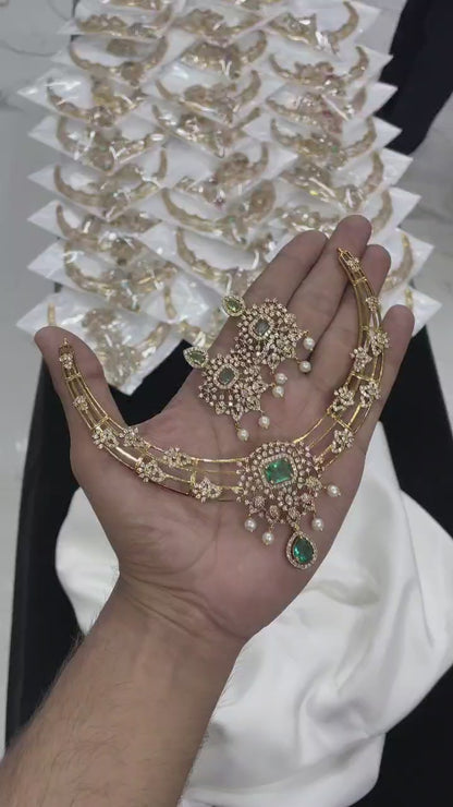 Diamond replica necklace