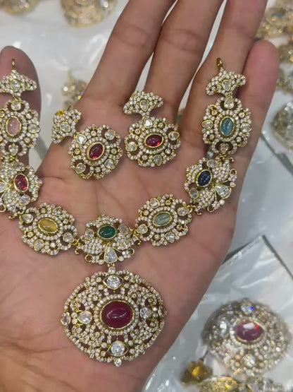 Premium Victorian AD navaratna set