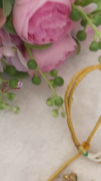 Ruby green hasili necklace