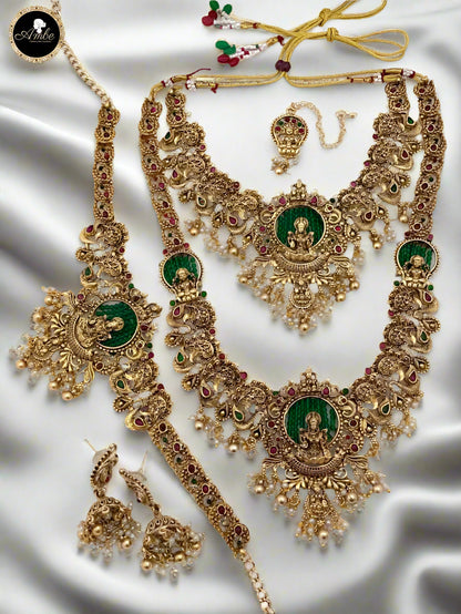Divine Lakshmi Bridal Necklace Haram Set